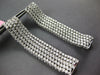 LARGE & WIDE 5.1CT DIAMOND 18KT WHITE GOLD MULTI ROW ELONGATED FUN HOOP EARRINGS