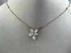 1.54CT WHITE & PINK DIAMOND 18K WHITE & ROSE GOLD 3D BY THE YARD FLOWER NECKLACE