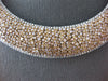 ESTATE MASSIVE 51.21CT WHITE & PINK DIAMOND 18KT 2 TONE GOLD 3D TENNIS NECKLACE