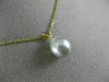 ESTATE AAA SOUTH SEA PEARL 14KT YELLOW GOLD 3D CLASSIC SOLITAIRE PENDANT #26258