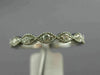 ESTATE .20CT DIAMOND 14KT WHITE GOLD 3D MARQUISE SHAPE FILIGREE ANNIVERSARY RING