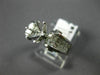 ESTATE WIDE 1.10CT DIAMOND 14KT WHITE GOLD 3D SEMI MOUNT ENGAGEMENT RING #11781
