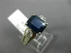 ESTATE 2.83CT DIAMOND & SAPPHIRE 14K WHITE GOLD 3D FILIGREE ENGAGEMENT RING 1772