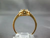 ESTATE .54CT DIAMOND 18KT ROSE GOLD CLUSTER ROUND HALO FILIGREE FRIENDSHIP RING