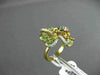 ANTIQUE 1.04CT MULTI DIAMONDS & AAA GEMSTONES 18K YELLOW GOLD FLOATING FROG RING