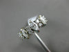 ESTATE .80CT ROUND & MARQUISE DIAMOND 14K WHITE GOLD 2 ROW ANNIVERSARY RING 1174
