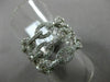 ESTATE LARGE 1.12CT DIAMOND 18KT WHITE GOLD MULTI ROW BY THE YARD LOVE KNOT RING