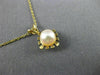 ESTATE AAA SOUTH SEA PEARL 14KT YELLOW GOLD 3D CLASSIC SUN BURST PENDANT #25432