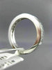 ESTATE .95CT BAGUETTE DIAMOND 14K WHITE GOLD SEMI ETERNITY ANNIVERSARY RING 1188