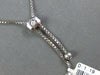 ESTATE 1.19CT DIAMOND 14KT WHITE GOLD 3D ROUND 2.5mm ADJUSTABLE TENNIS BRACELET
