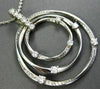 ESTATE LARGE 2.20CT DIAMOND 14KT WHITE GOLD ETOILE CIRCLE OF LIFE PENDANT #843