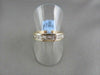ESTATE 4MM 1.0CT DIAMOND PRINCESS CUT 14KT YELLOW GOLD WEDDING ANNIVERSARY RING