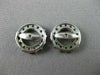 ESTATE .67CT ROUND DIAMOND 14KT WHITE GOLD 3D STAR FLOWER STUD EARRINGS 22224