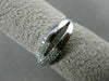 ESTATE WIDE .55CT DIAMOND 18KT WHITE GOLD 3D MULTI ROW CRISS CROSS X LOVE RING