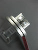 ESTATE WIDE 18KT WHITE GOLD FUN RING. 3D CLUSTER CRISS CROSS ETOILE DESIGN