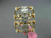 ESTATE EXTRA LARGE 1.25CT DIAMOND 18KT ROSE GOLD 3D MULTI ROW ANNIVERSARY RING