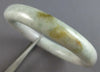 ESTATE AAA JADE HANDCRAFTED CLASSIC 3D SOLID LUCKY BANGLE BRACELET #27746