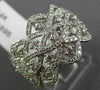 EFFY WIDE 1.15CT ROUND DIAMOND 14K WHITE GOLD 3D INIFINITY OPEN WAVE ETOILE RING