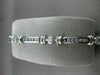 ESTATE 1.71CT DIAMOND 14KT WHITE GOLD CHANNEL LINK TENNIS BRACELET G VS #1474