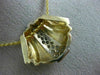 ESTATE LARGE .60CT DIAMOND 14KT WHITE & YELLOW GOLD CLASSIC SLIDE PENDANT #2708