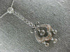 ESTATE LARGE 1.0CT DIAMOND 14KT WHITE GOLD 3D CHANDELIER FLOATING PENDANT #15422