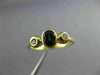 ESTATE .45CT DIAMOND & AAA SAPPHIRE 14KT YELLOW GOLD 3D ENGAGEMENT RING #26230