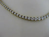 ESTATE 11.0CTW DIAMOND 18KT YELLOW GOLD GRADUATED TENNIS NECKLACE F/G VVS #20994
