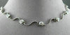 ESTATE 1.20CT DIAMOND 14KT WHITE GOLD FLOATING WAVE BY THE YARD NECKLACE #7219