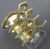ESTATE LARGE .70CT DIAMOND 18KT YELLOW GOLD CLASSIC MULTI ROW INFINITY LOVE RING