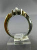 ESTATE .75CT  MARQUISE DIAMOND 14K 2 TONE GOLD 3D INFINITY LOVE ANNIVERSARY RING