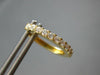 ESTATE .53CT DIAMOND 18KT YELLOW GOLD 3D CLASSIC OVAL HUGGIE HANGING EARRINGS
