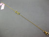 ESTATE .12CT FANCY YELLOW DIAMOND 18KT YELLOW GOLD 3D DOG BONE FUN BRACELET