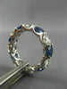 LARGE 8.95CT DIAMOND & AAA SAPPHIRE PLATINUM ETERNITY WEDDING ANNIVERSARY RING
