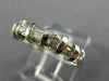 ESTATE WIDE .56CT ROUND & BAGUETTE DIAMOND 14K WHITE GOLD ANNIVERSARY RING 22509