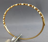 ESTATE .79CT DIAMOND 18KT ROSE GOLD MARQUISE SHAPE FILIGREE CUFF BANGLE BRACELET