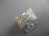 LARGE 1.76CT DIAMOND 14KT WHITE GOLD MULTI ROW INFINITY WEDDING ANNIVERSARY RING