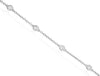 ESTATE .25CT DIAMOND 14KT WHITE GOLD 3D CLASSIC BEZEL BY THE YARD LOVE BRACELET