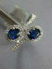 WIDE 1.23CT DIAMOND & AAA SAPPHIRE 18KT WHITE GOLD OVAL & ROUND CRISS CROSS RING