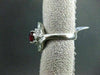 ANTIQUE LARGE 2.2CT DIAMOND & AAA RUBY PLATINUM FILIGREE BALLERINA COCKTAIL RING