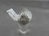 ANTIQUE WIDE 1.66CTW DIAMOND 18KT WHITE FILIGREE PAVE GOLD RING F/G VS/SI