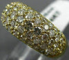 ANTIQUE WIDE 2.0CT DIAMOND 14K YELLOW GOLD PAVE MULTI ROW ANNIVERSARY RING #3544
