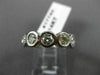 ESTATE WIDE 2.11CT DIAMOND 14K WHITE GOLD BEZEL ETERNITY ANNIVERSARY RING 17744