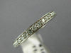ESTATE .52CT ROUND DIAMOND 14KT WHITE GOLD 3D ETERNITY ANNIVERSARY RING #19401