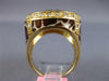 LARGE 8.90CT DIAMOND & AAA GREEN AMETHYST & ENAMEL 14KT YELLOW GOLD PANTHER RING