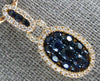 ESTATE 1.44CT DIAMOND 18KT ROSE GOLD 3D OVAL CLUSTER CLASSIC LOVE PENDANT