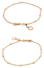 ESTATE .20CT DIAMOND 14KT ROSE GOLD CLASSIC BY THE YARD ADJUSTABLE LOVE BRACELET