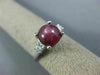 4.17CT DIAMOND & AAA STAR RUBY SAPPHIRE 14K WHITE GOLD 3D ENGAGEMENT RING #26564