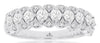 ESTATE .75CT DIAMOND 14KT WHITE GOLD 3D CLASSIC ROUND FILIGREE ANNIVERSARY RING