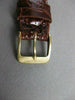 ESTATE LONGINES SWISS QUARTZ GOLD FILLED MENS WATCH CROCODILE BAND 35MM #21586