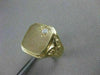 ESTATE .07CT OLD MINE DIAMOND 14K YELLOW GOLD 3D FILIGREE SIGNET MENS RING #1233